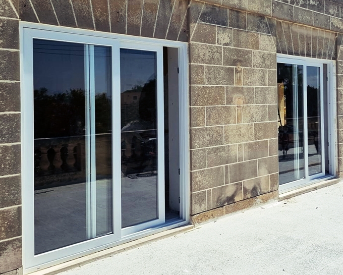 pvc Sliding dors in malta villa