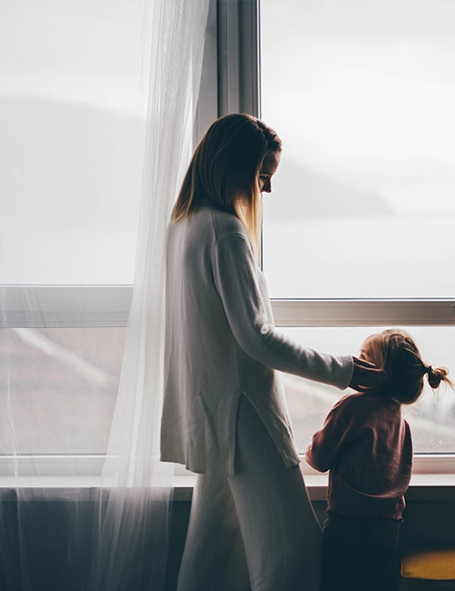 mother stay near pvc windows and doors prodoor malta